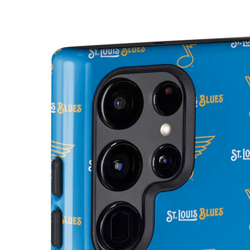 NHL St. Louis Blues Pattern Galaxy S25 Ultra Impact Case